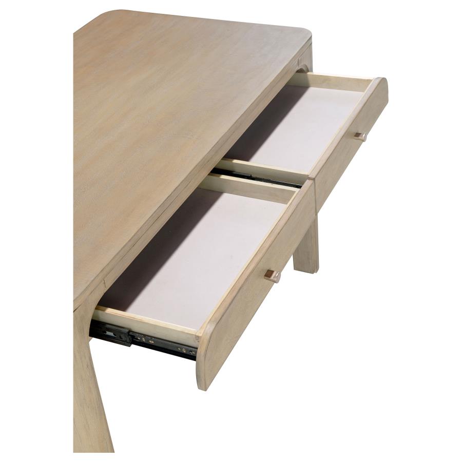 Maria 2-drawer Makeup Table Vanity Desk Weathered Mango