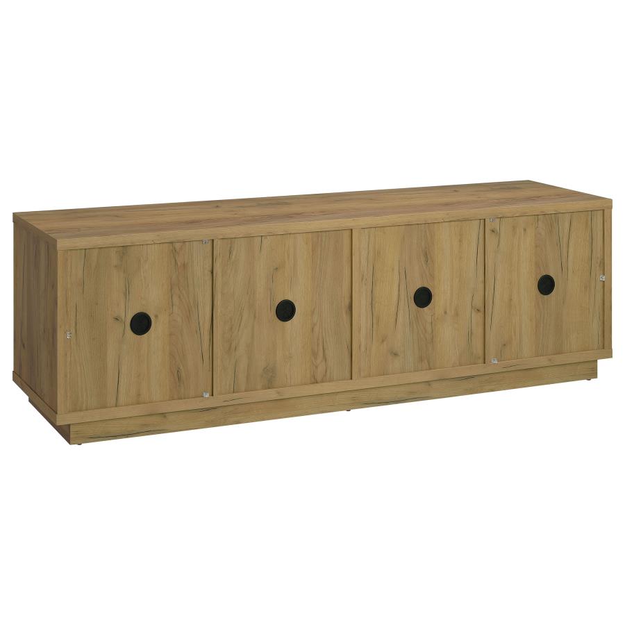 Gina Golden Oak 4-Door TV Stand