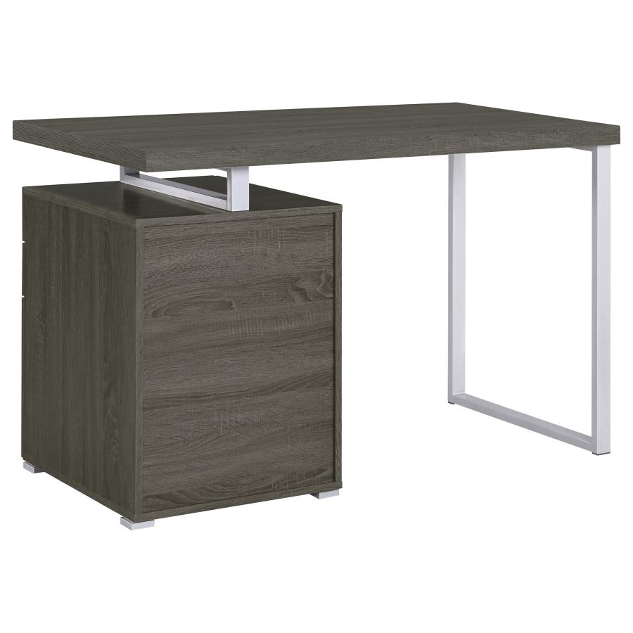 Wynona 47-inch 3-drawer Office Computer Desk Weathered Grey