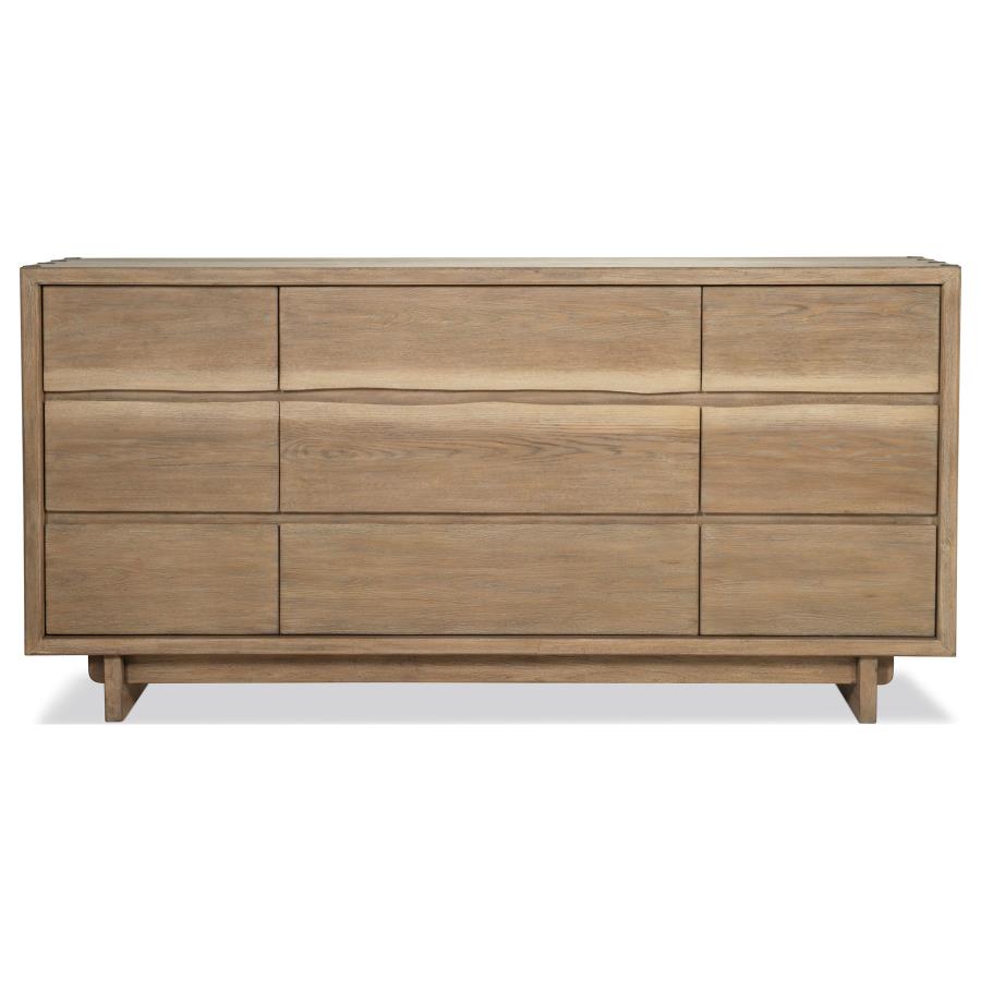 Angelica Weathered Oak 9-drawer Dresser