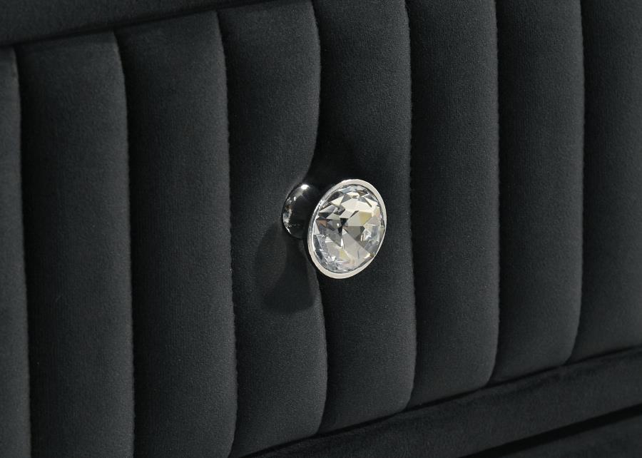 Celine Velvet Upholstered LED Chest