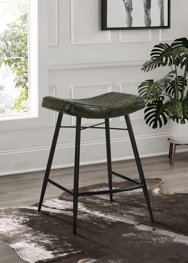 Sara Leather Counter Stool Espresso