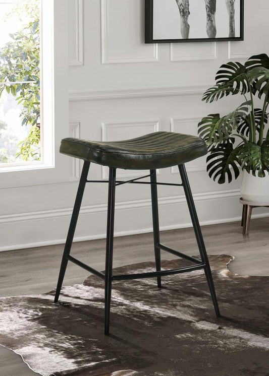 Sara Leather Counter Stool Espresso