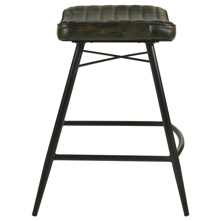 Sara Leather Counter Stool Espresso