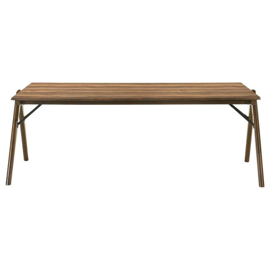 Ella Smart Top Rectangular Dining Table Sheesham and Brown