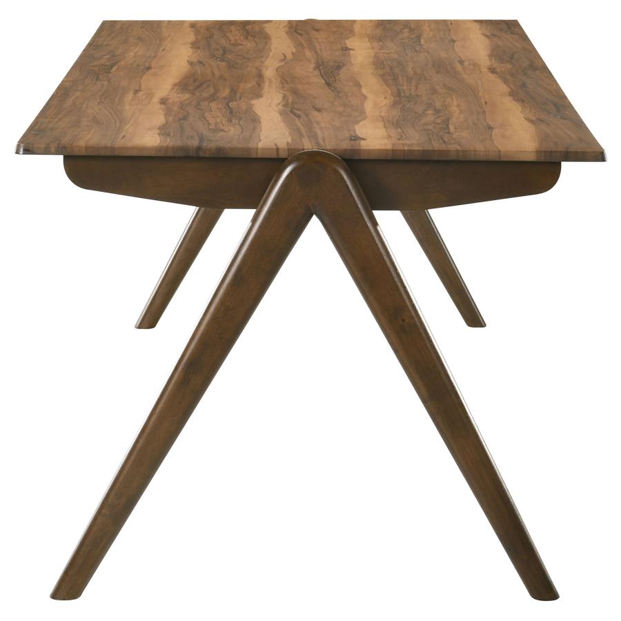 Ella Smart Top Rectangular Dining Table Sheesham and Brown
