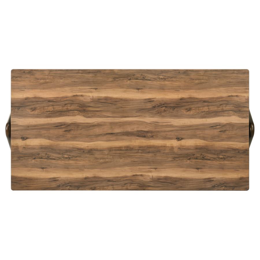 Ella Smart Top Rectangular Dining Table Sheesham and Brown