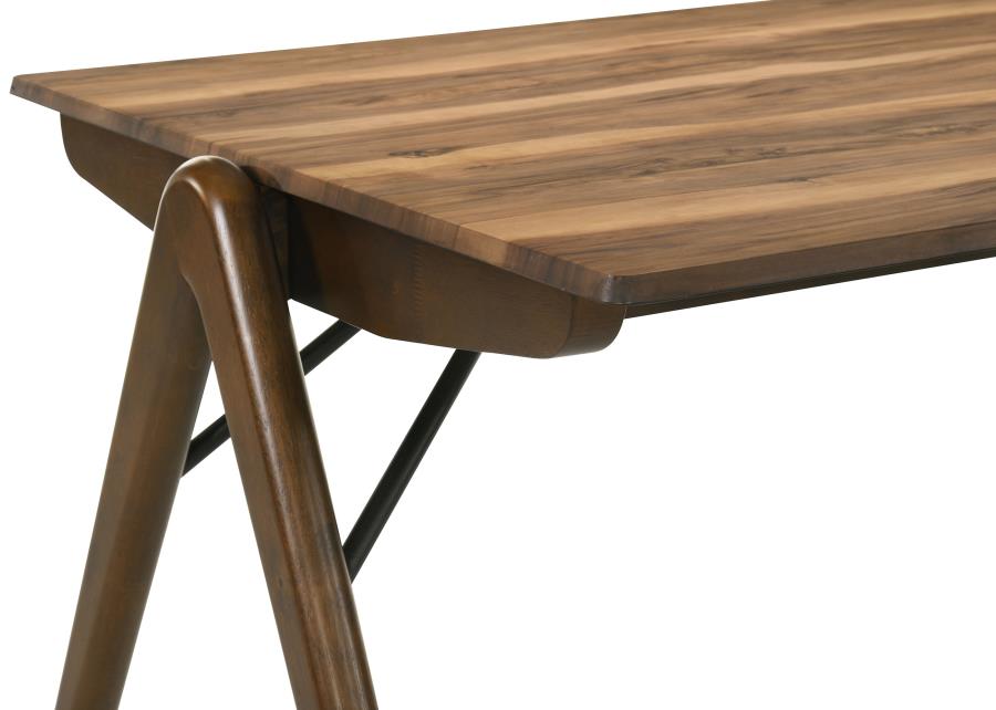 Ella Smart Top Rectangular Dining Table Sheesham and Brown