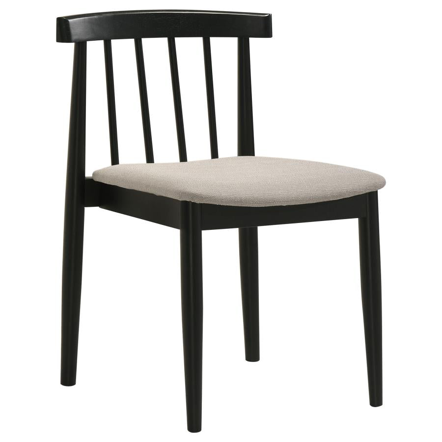 Vivienne 5-piece Round Wood Dining Set Wheat Chairs