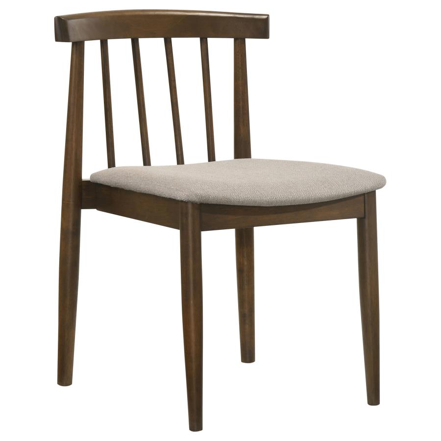Vivienne 5-piece Round Wood Dining Set Wheat Chairs
