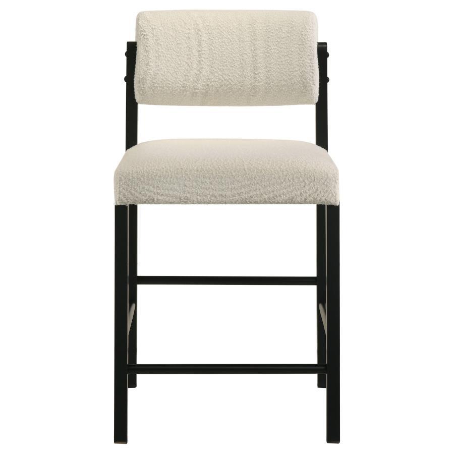 Vivienne 5-piece Round Wood Counter Height Dining Set Cream Chairs