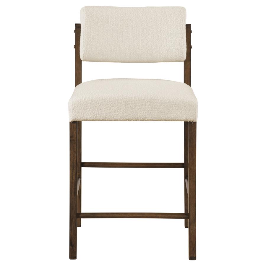 Vivienne 5-piece Round Wood Counter Height Dining Set Cream Chairs