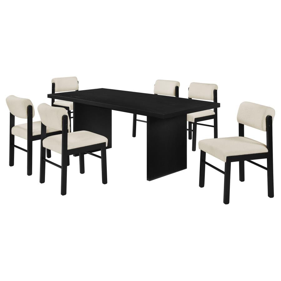 Katerina 7-Piece Rectangular Wood Dining Set