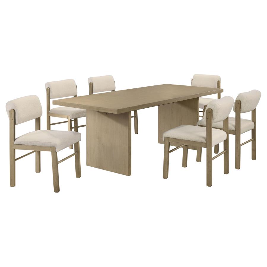 Katerina 7-Piece Rectangular Wood Dining Set