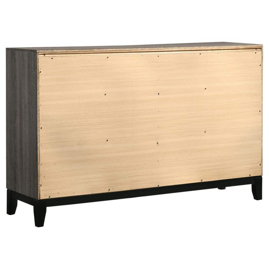 Wally 5 Piece Bedroom Set Grey Oak