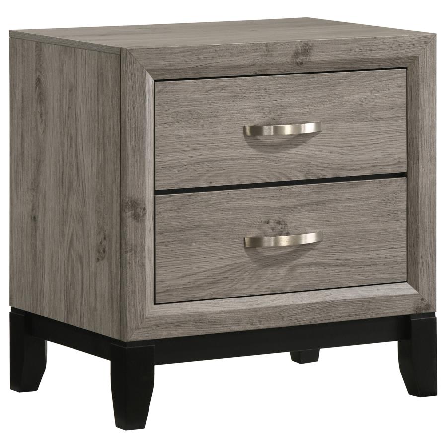 Wally 5 Piece Bedroom Set Grey Oak