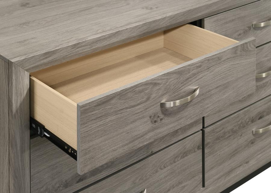 Wally 5 Piece Bedroom Set Grey Oak
