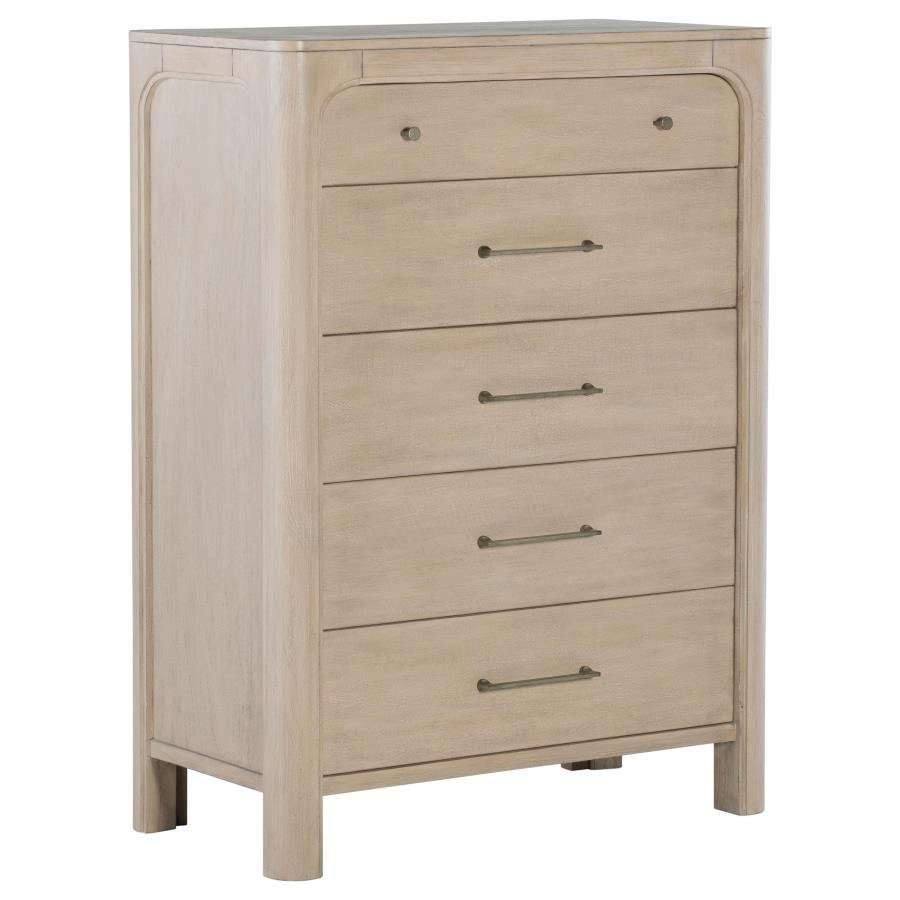 Maria 5-drawer Bedroom Chest of Drawers Weathered Mango