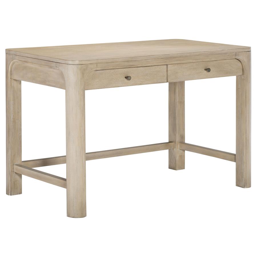 Maria 2-drawer Makeup Table Vanity Desk Weathered Mango