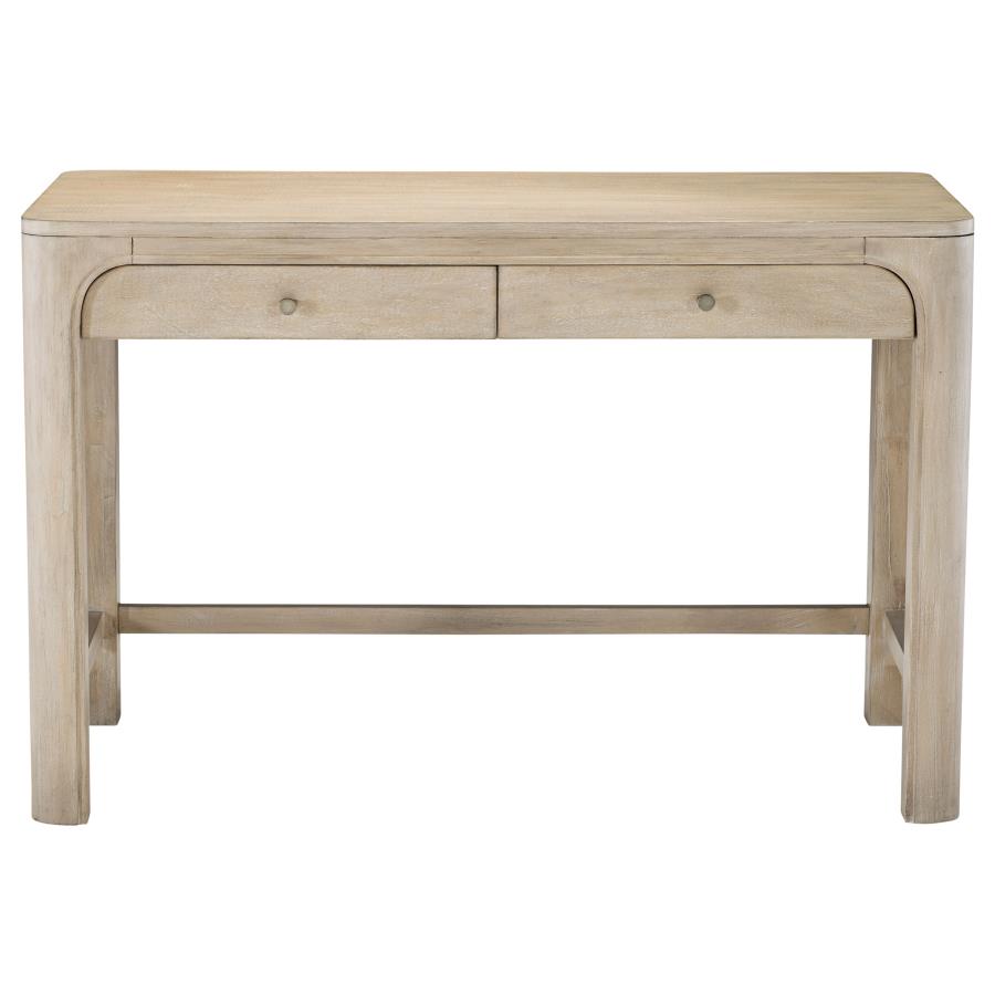 Maria 2-drawer Makeup Table Vanity Desk Weathered Mango