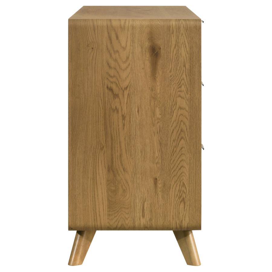 Cardi 6-Drawer Dresser Light Oak
