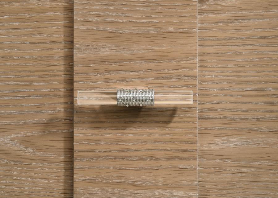 Amelia 2-Drawer Sinterstone top Nightstand Light Oak