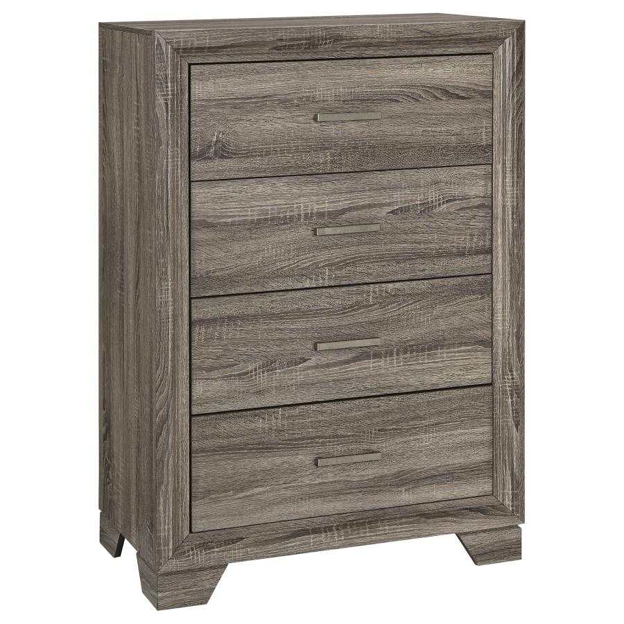 Khloe 5 Piece Bedroom Set Brown Oak