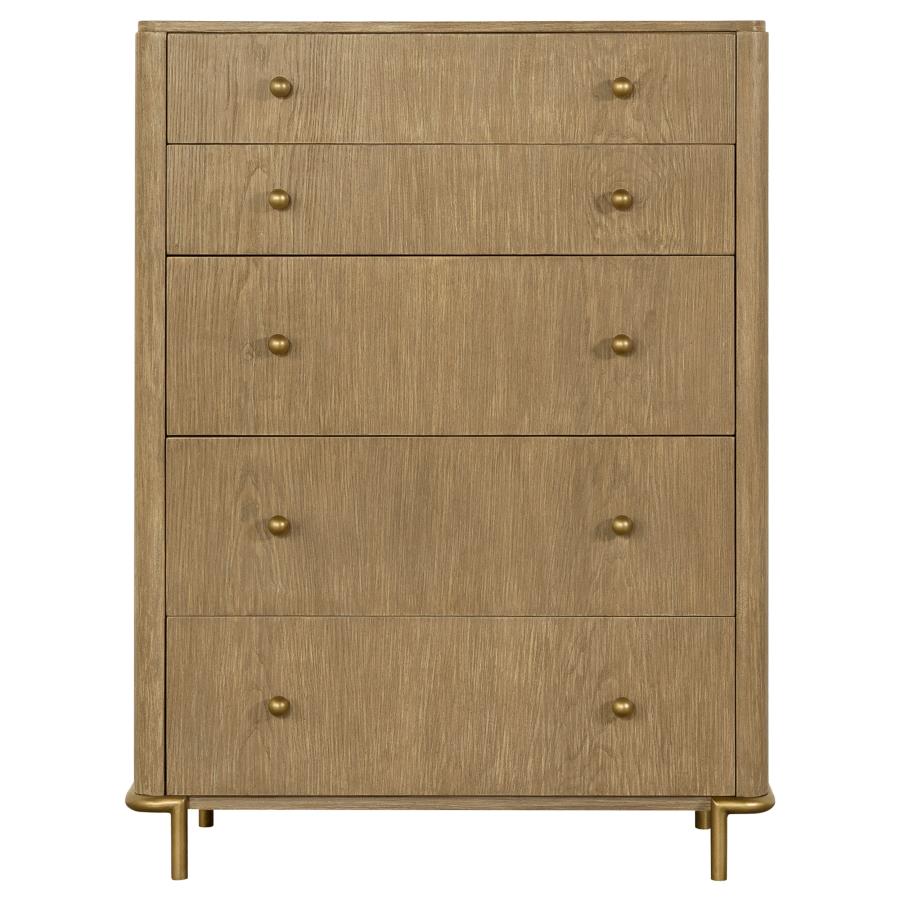 Diana 5-Drawer Chest Sand Wash