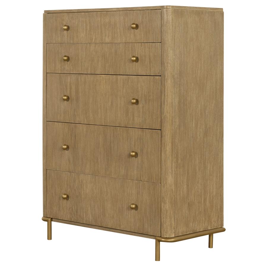 Diana 5-Drawer Chest Sand Wash