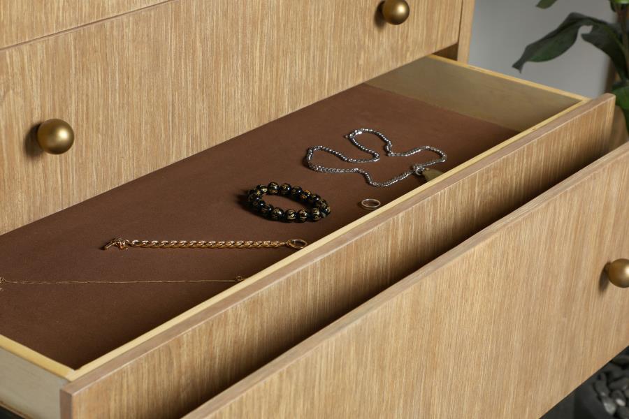 Diana 5-Drawer Chest Sand Wash