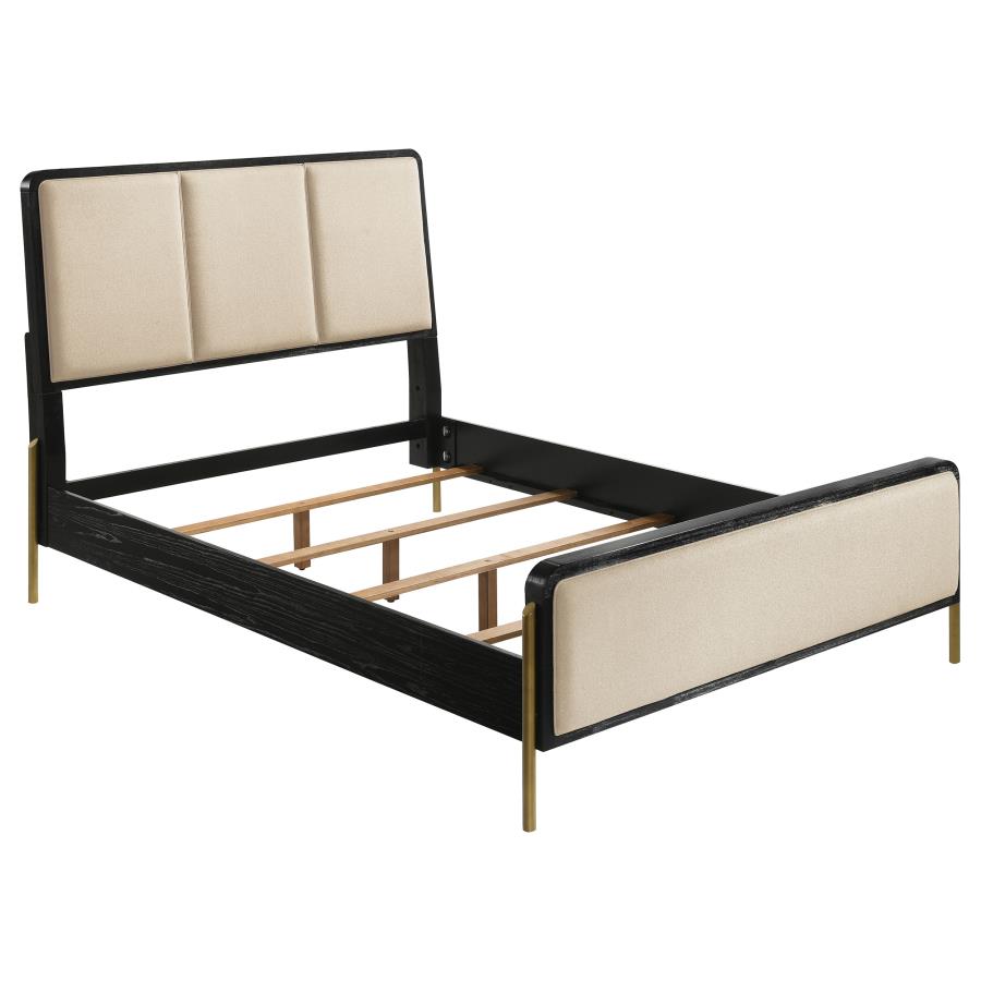 Diana Panel Bed Cream Upholstery