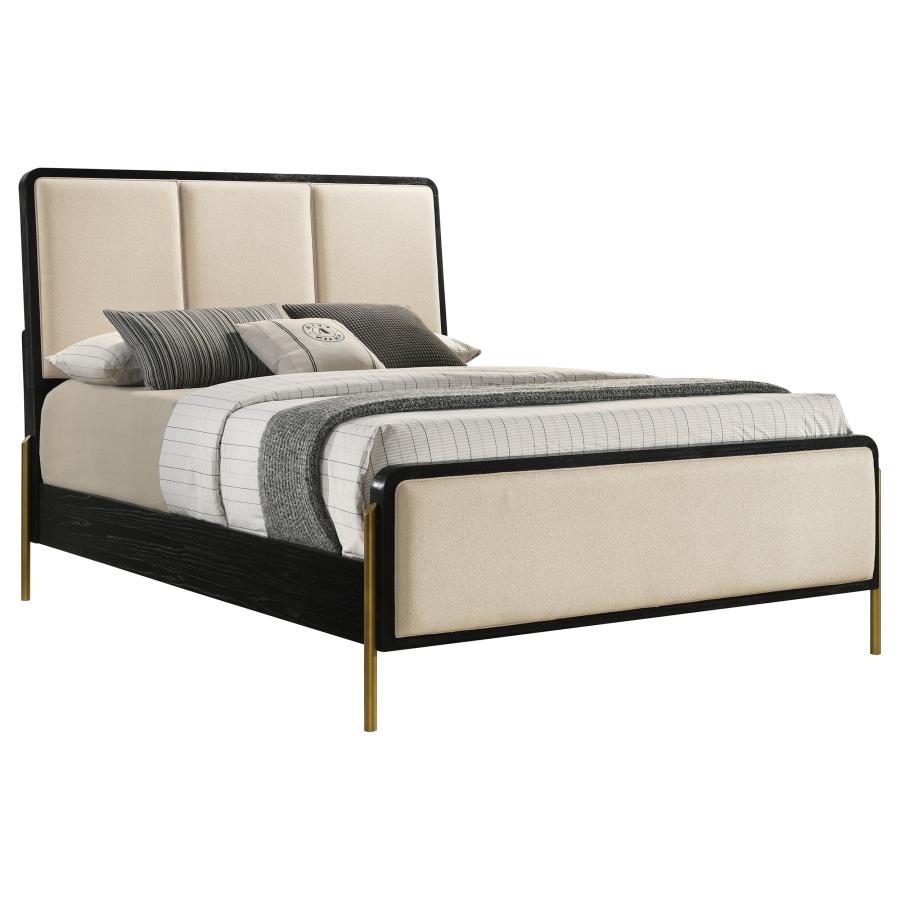 Diana Panel Bed Cream Upholstery