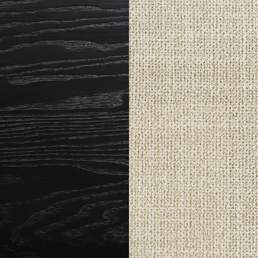 Diana Panel Bed Cream Upholstery