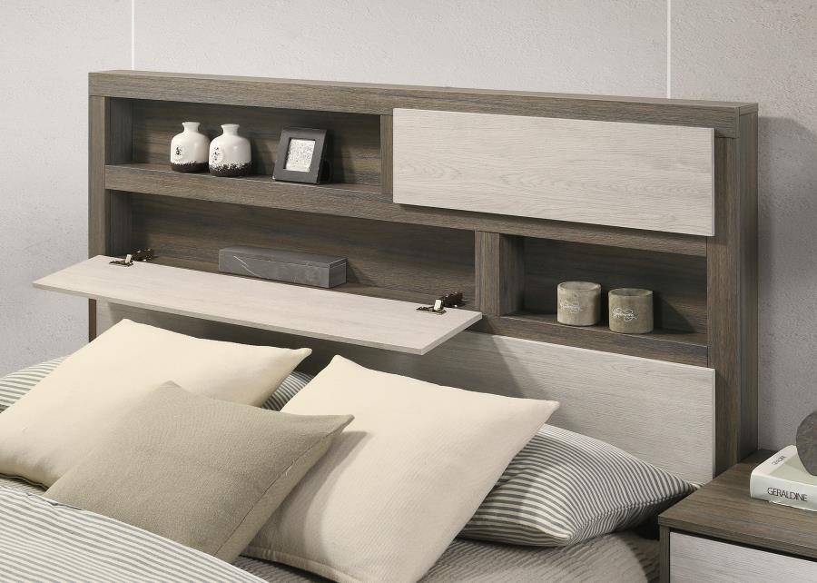 Alondra 5-Piece Bedroom Set Grey Oak