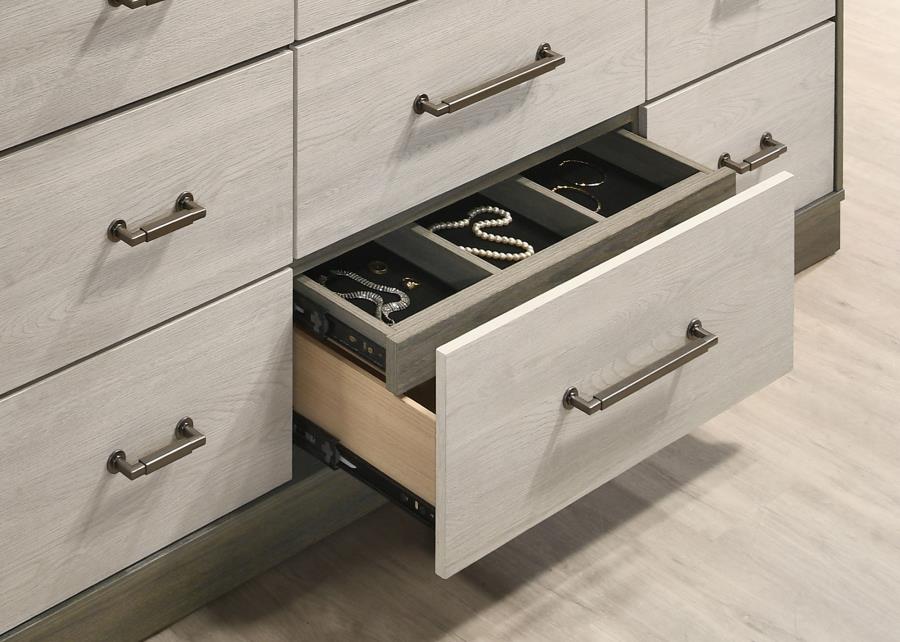 Alondra 5-Piece Bedroom Set Grey Oak