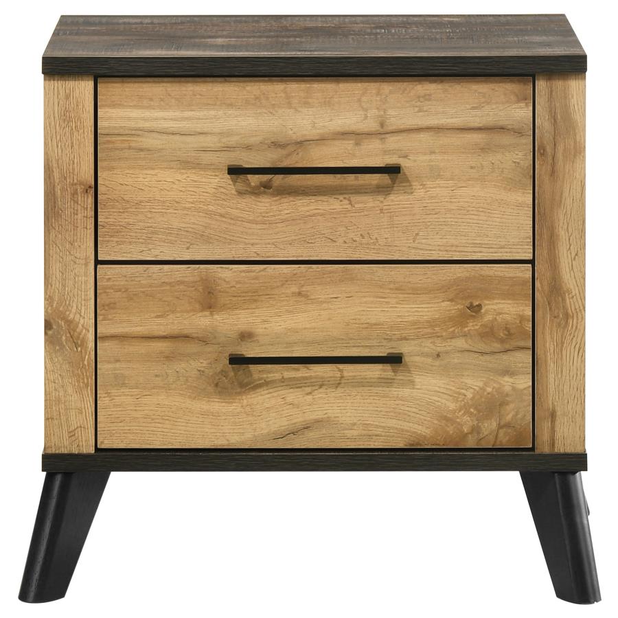 Tara 2-drawer Nightstand Natural Pine