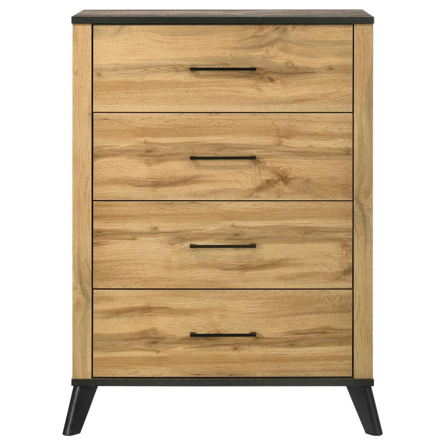 Tara 4-drawer Chest Natural Pine