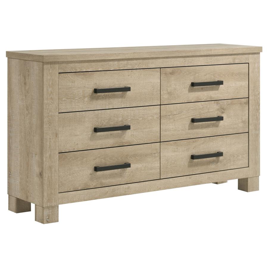 Erica 5 Piece Bedroom Set Weathered Oak