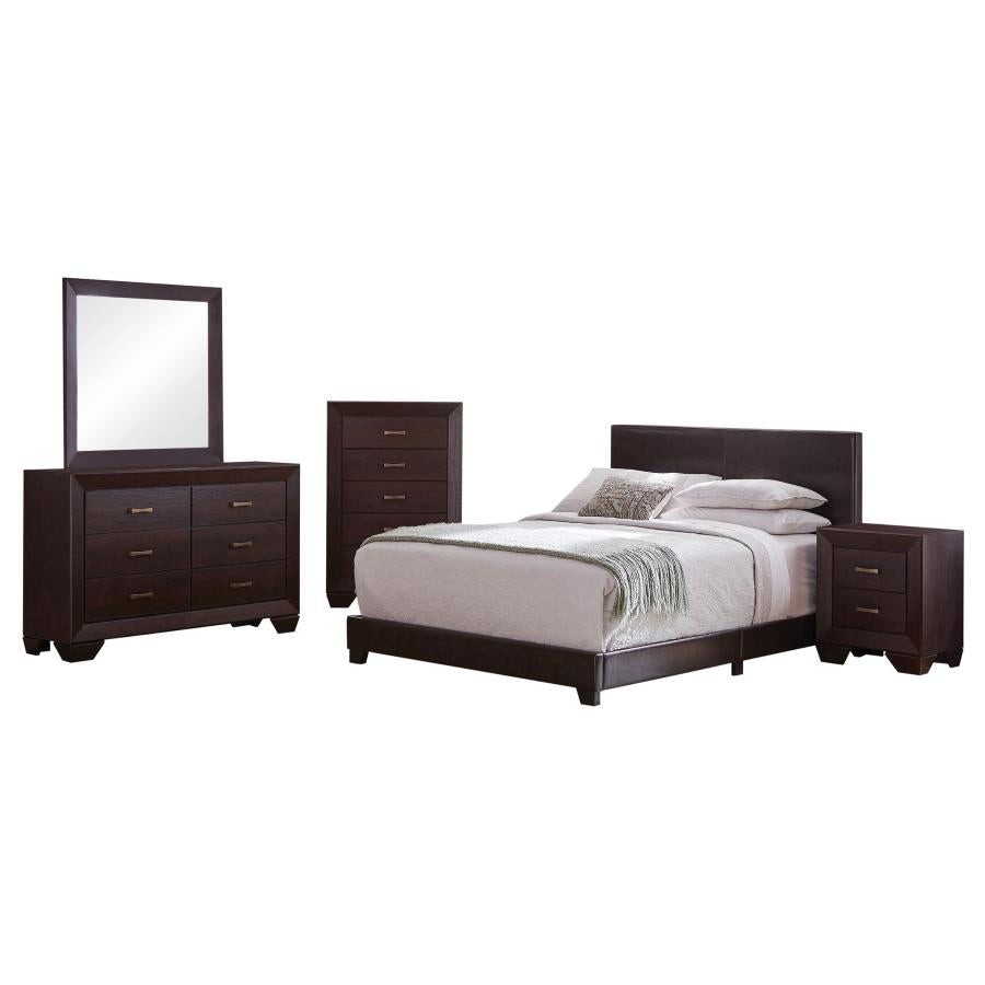 Dariana 5 Piece Bedroom Set Dark Cocoa
