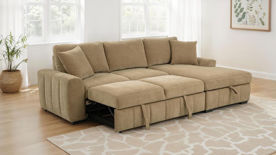 Layla Upholstered Sleeper Sectional Sofa