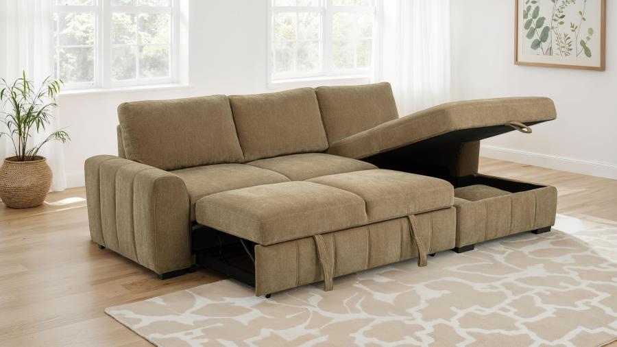 Layla Upholstered Sleeper Sectional Sofa