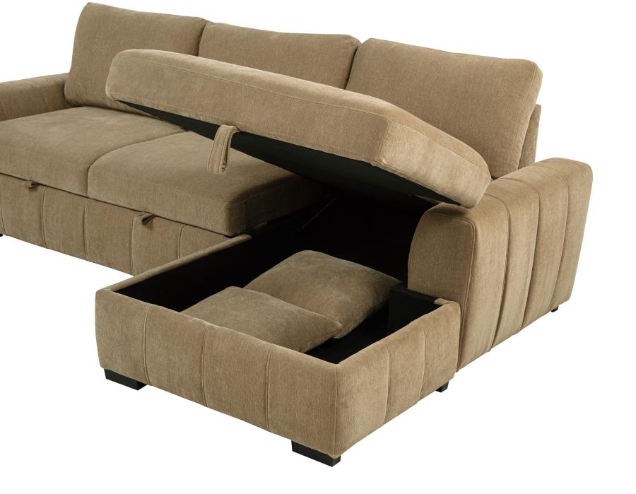 Layla Upholstered Sleeper Sectional Sofa