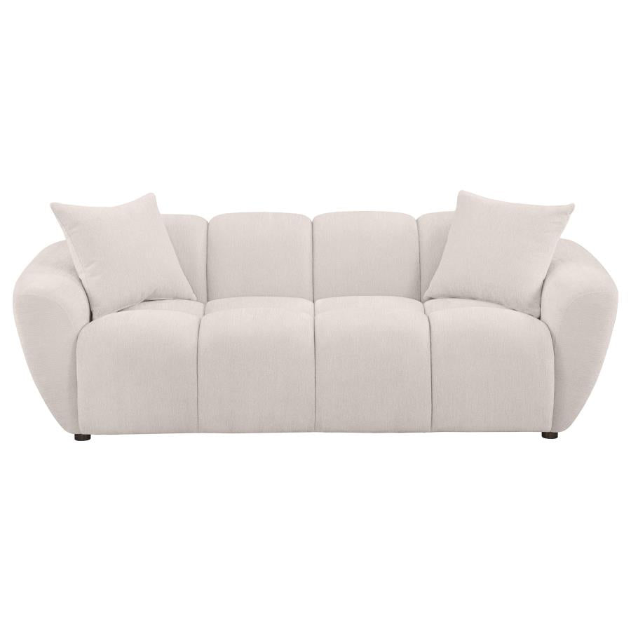 Brielle Chenille Upholstered Splayed Arm Sofa