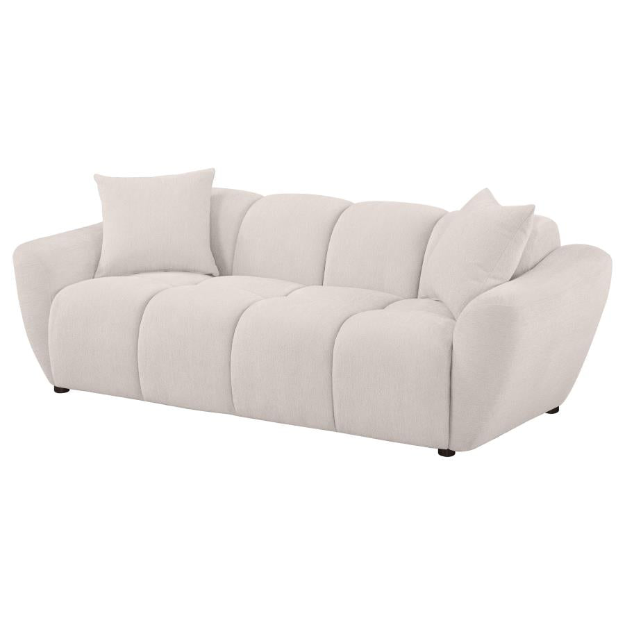 Brielle Chenille Upholstered Splayed Arm Sofa