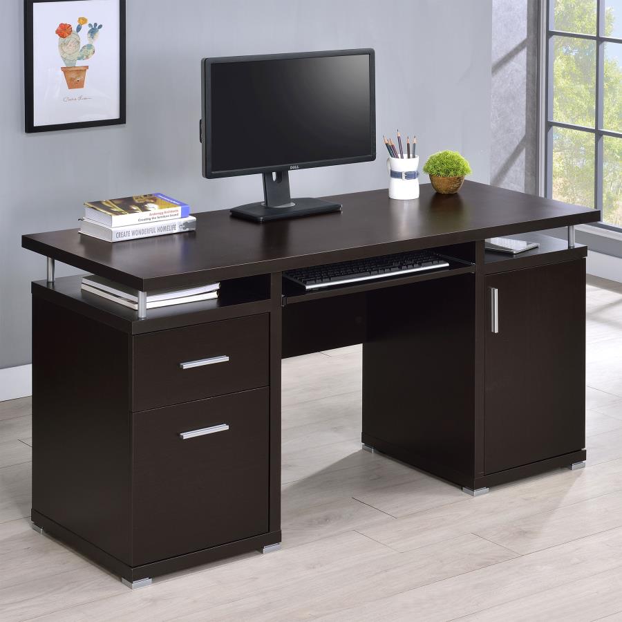 Elena 55-inch 2-drawer Office Computer Desk Mango