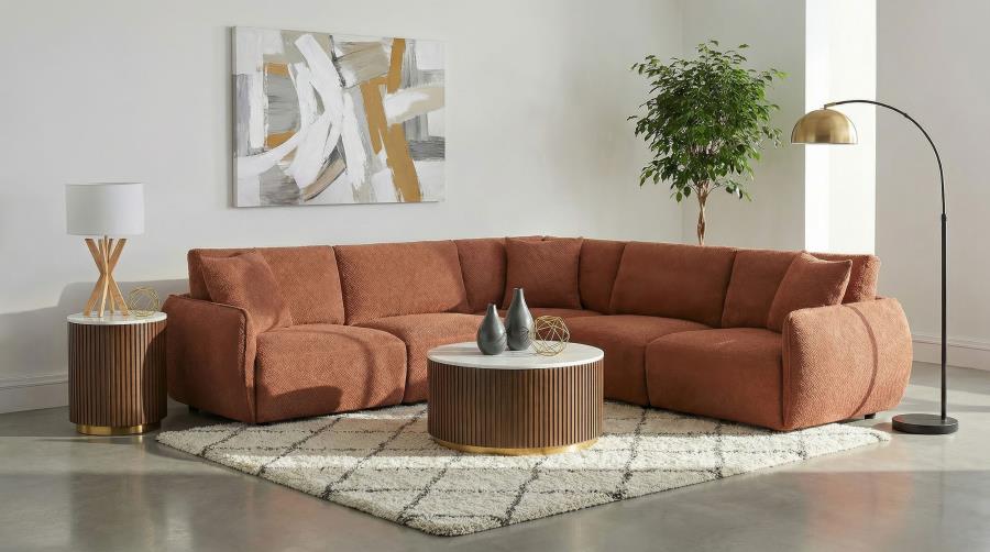 Penelope 5-piece Upholstered Modular Sectional