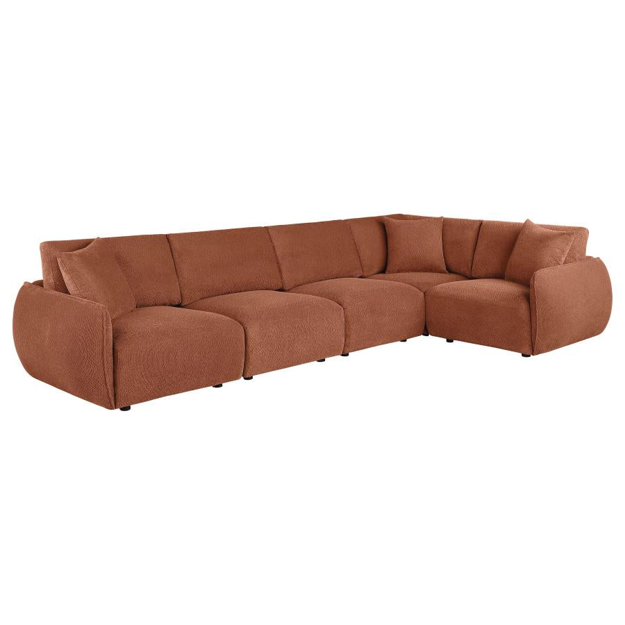 Penelope 5-piece Upholstered Modular Sectional