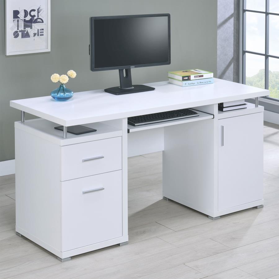Elena 55-inch 2-drawer Office Computer Desk Mango