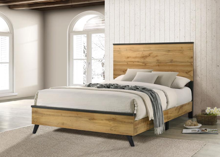 Tara Panel Bed Natural Pine