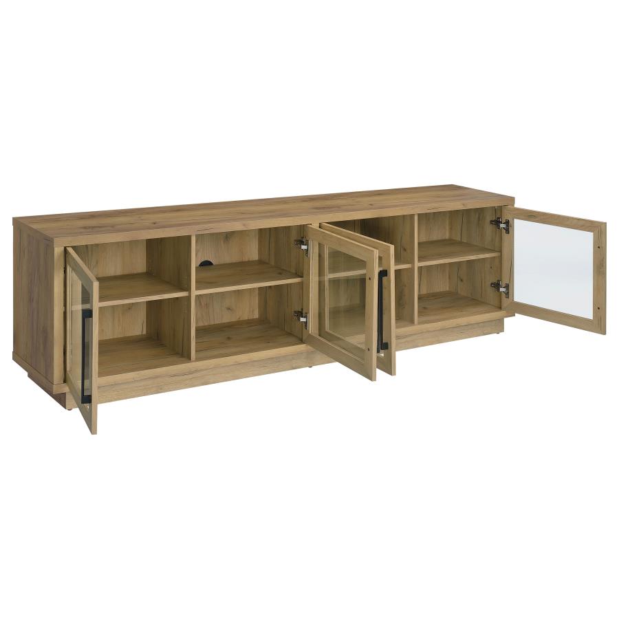 Gina Golden Oak 4-Door TV Stand